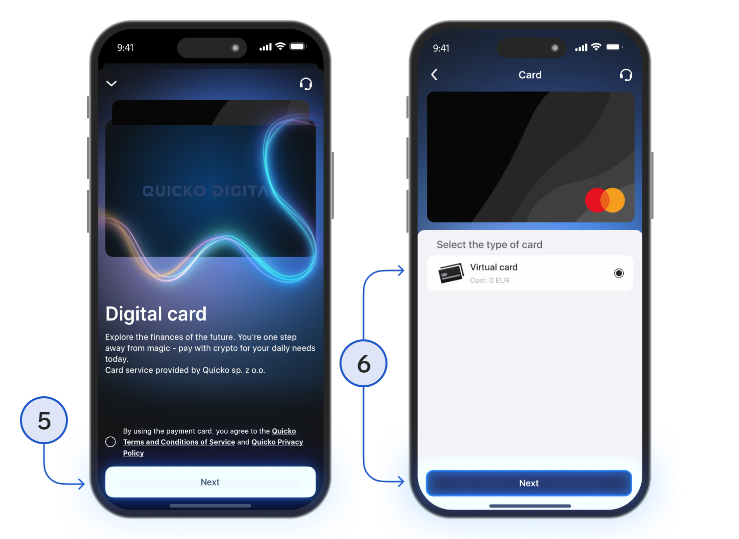 How to get a crypto card