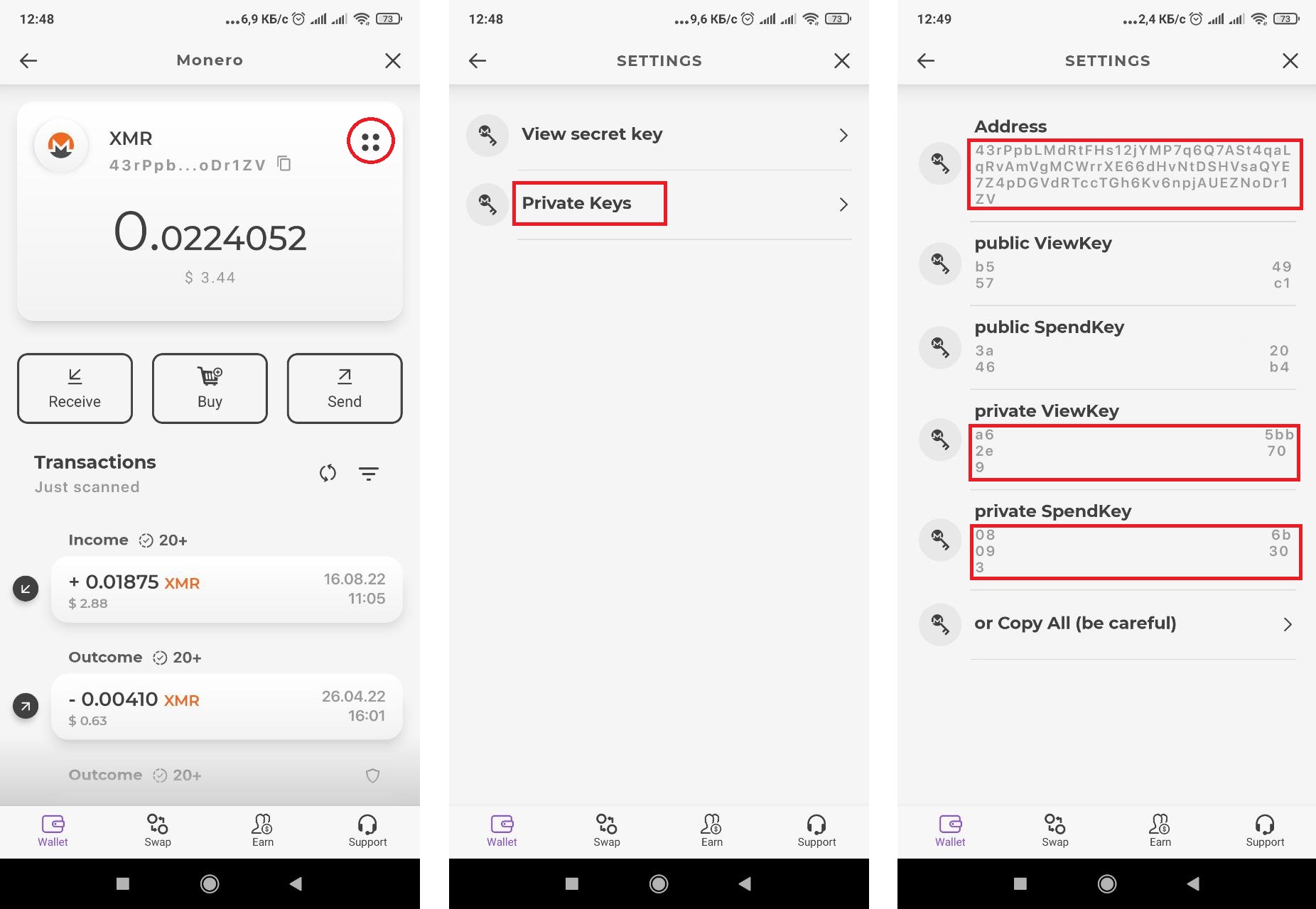 How to check Monero balance if it is not displayed in the wallet
