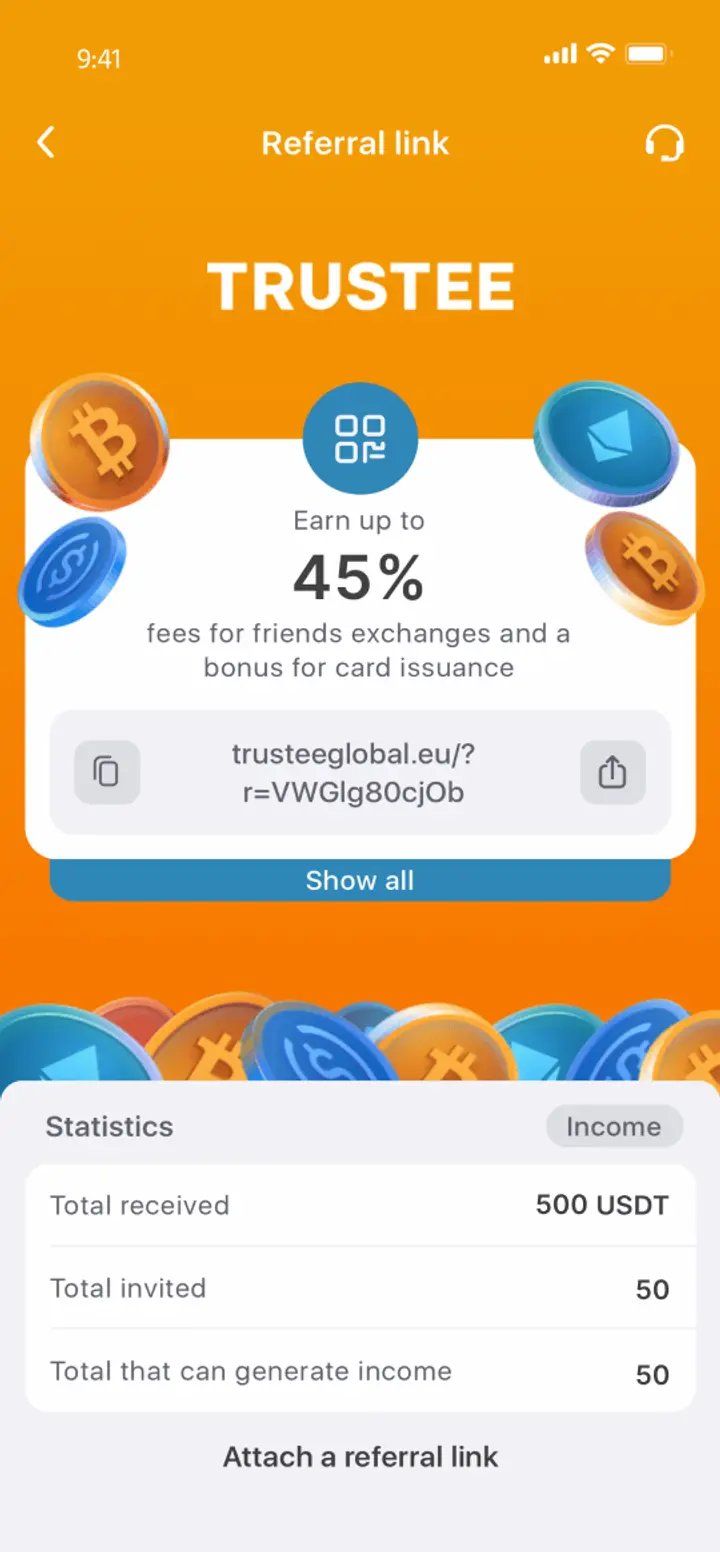 Crypto Referral Program by Trustee Plus