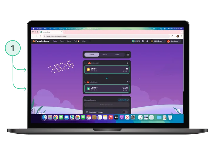 PancakeSwap swap tokenów: wybór tokenów do wymiany na DEX