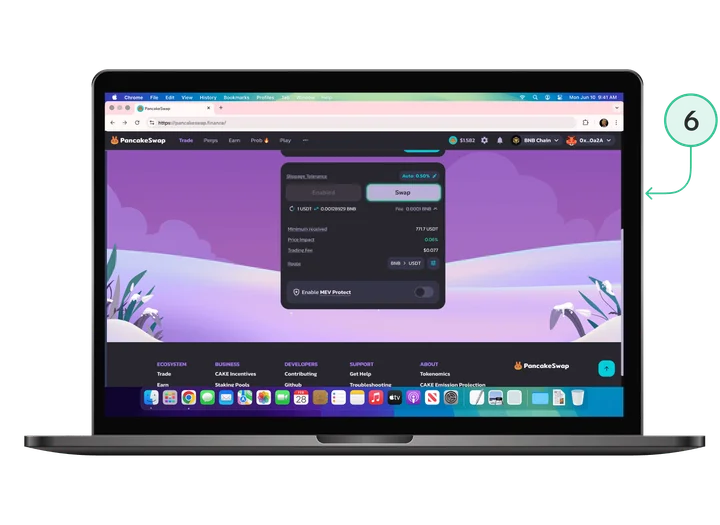 PancakeSwap Confirm Swap: zatwierdzenie i realizacja transakcji na DEX