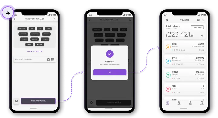 How to Import a Wallet 4