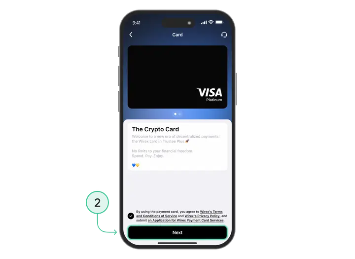 dane wirtualnej karty Visa: numer karty, data ważności, CVV