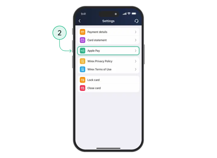 Dodanie karty do Apple Pay: krok 2 — otwórz Apple Pay