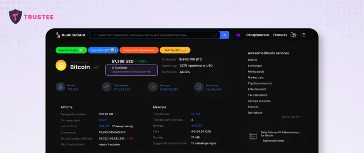 комиссия Bitcoin в sat vB и расчёт сетевой комиссии