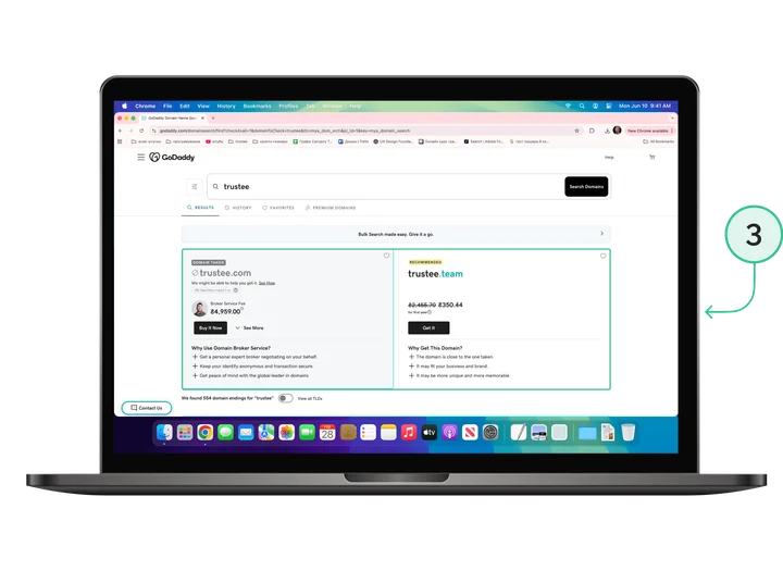 GoDaddy basket: checkout and pay for a domain with crypto card