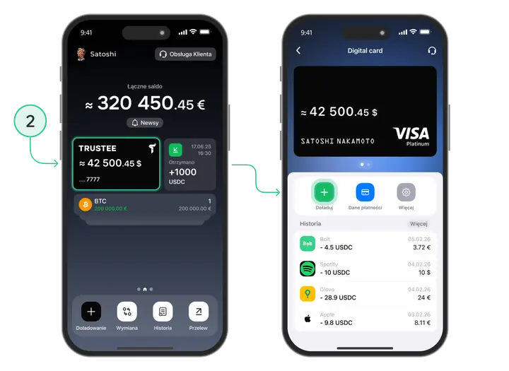 Wirex Card Top up Pl Step 1