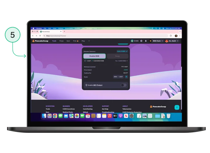 PancakeSwap Enable: zatwierdzenie tokena przed pierwszym swapem na DEX
